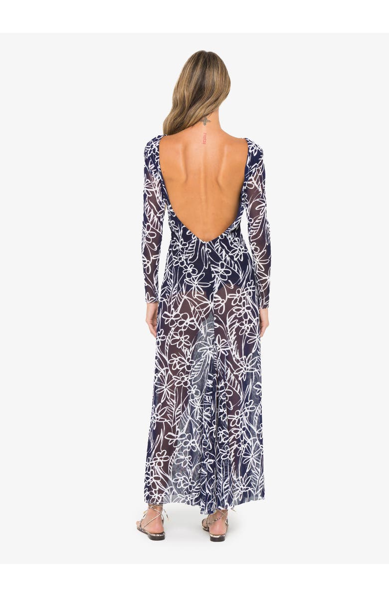 JBQ Gaia Dress, Alternate, color, Navy/White Floral