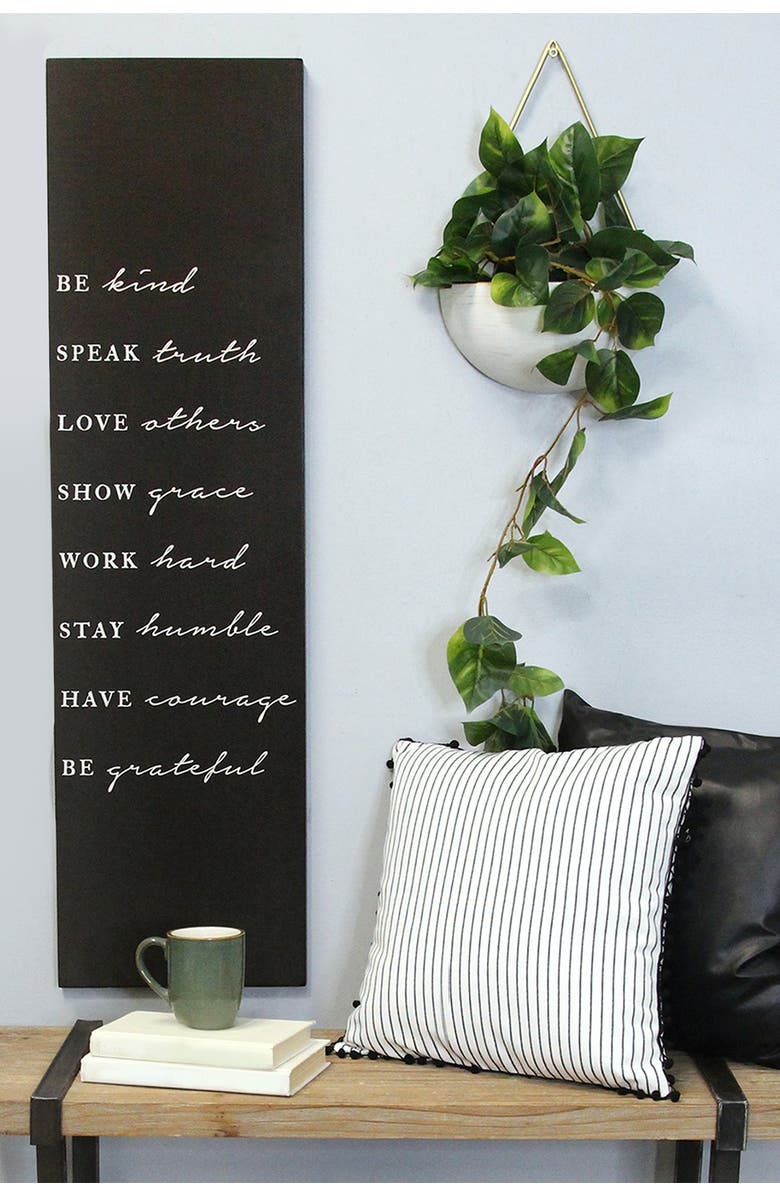 STRATTON HOME DECOR Be Kind Oversized Wall Art, Alternate, color, 