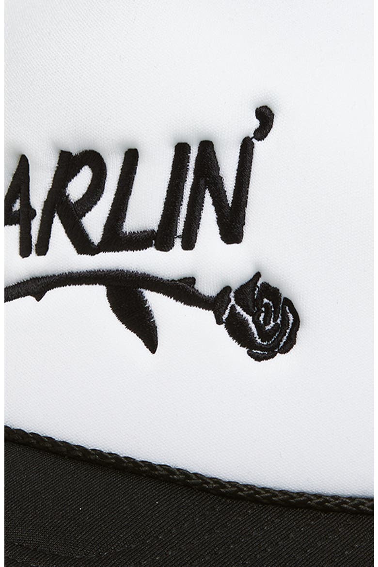 Darlin' Trucker Hat, Alternate, color, BLACK/WHITE