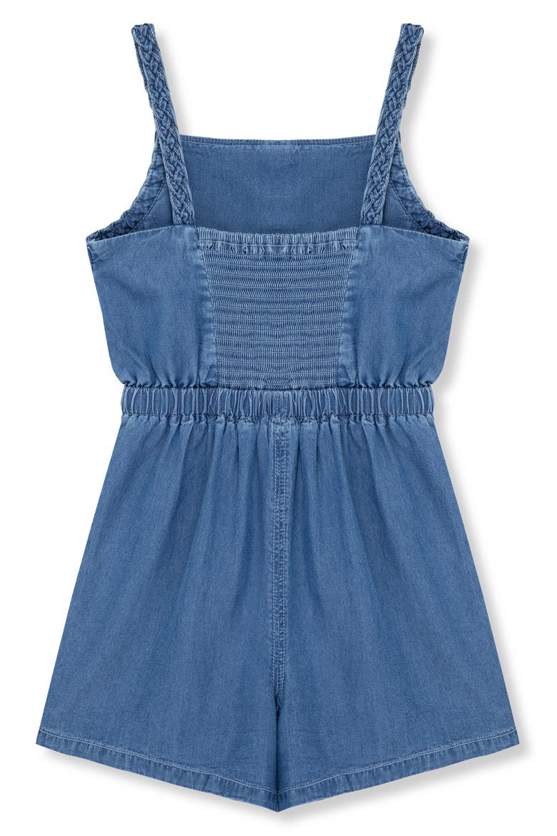 Kids' Chambray Romper, Alternate, color, INDIGO