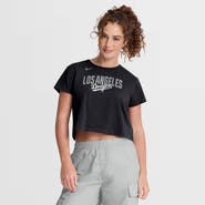 Nike Women's Nike Black Los Angeles Dodgers Mod Cropped T-Shirt