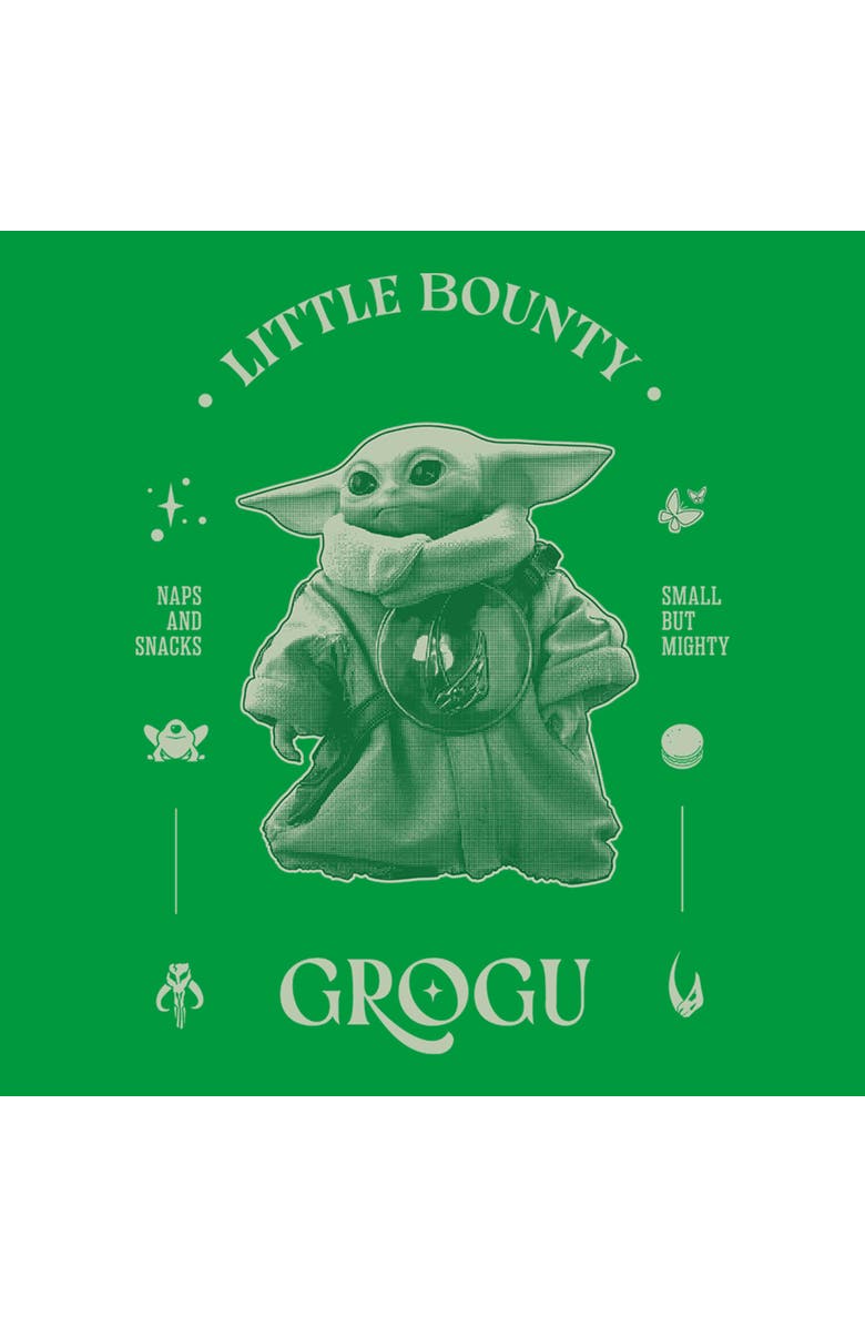 Star Wars: The Mandalorian and Grogu Junior's Star Wars The Mandalorian and Grogu Little Bounty Small But Mighty  Graphic T-Shirt, Alternate, color, Kelly Green
