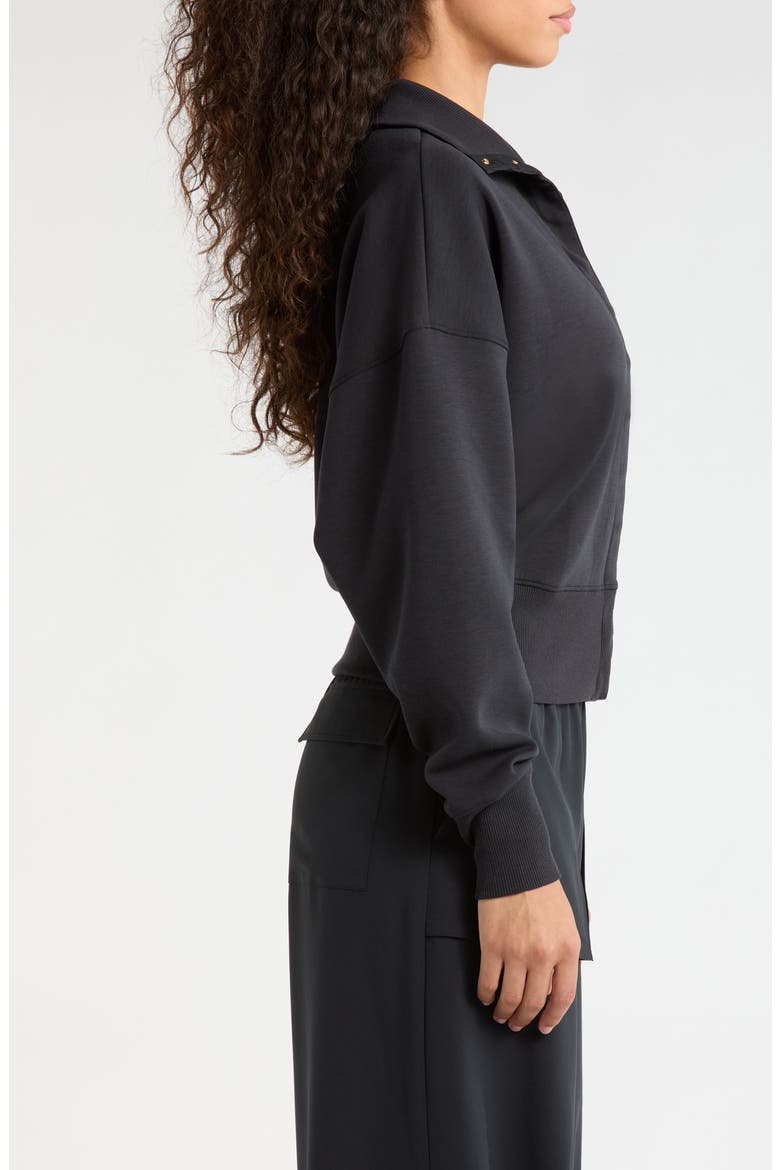 Dreamglow Snap Jacket, Alternate, color, PURE BLACK HEATHER