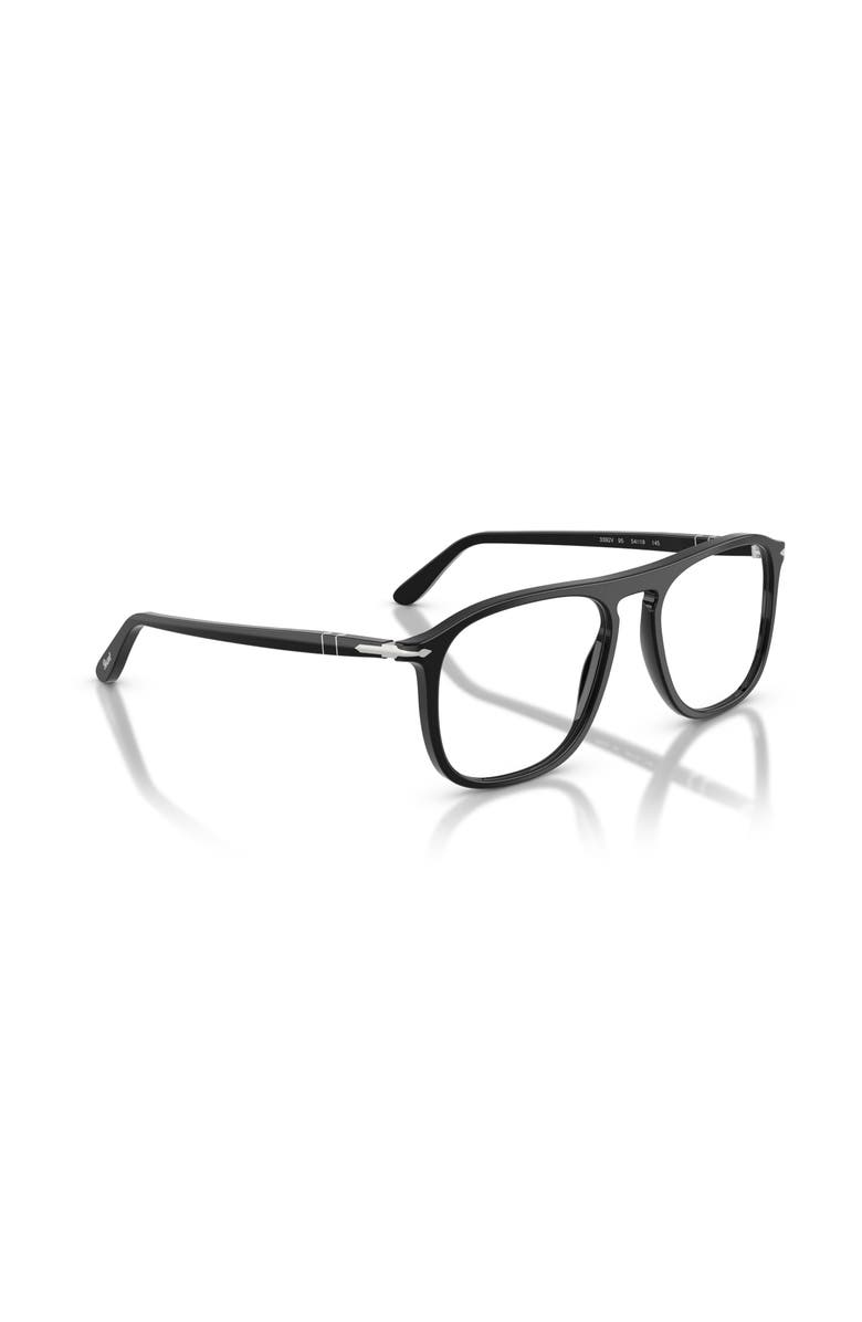 Persol 54mm Square optical glasses, Alternate, color, Black