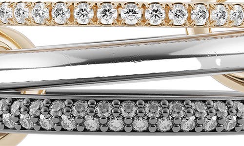 Spinelli Kilcollin Scorpio Gris Linked Diamond Ring In Multi