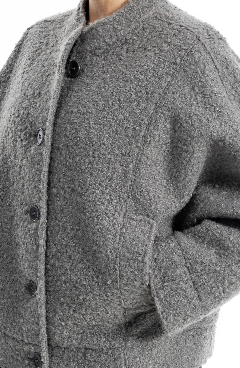 MAX STUDIO High Pile Fleece Jacket, Alternate, color, Grey