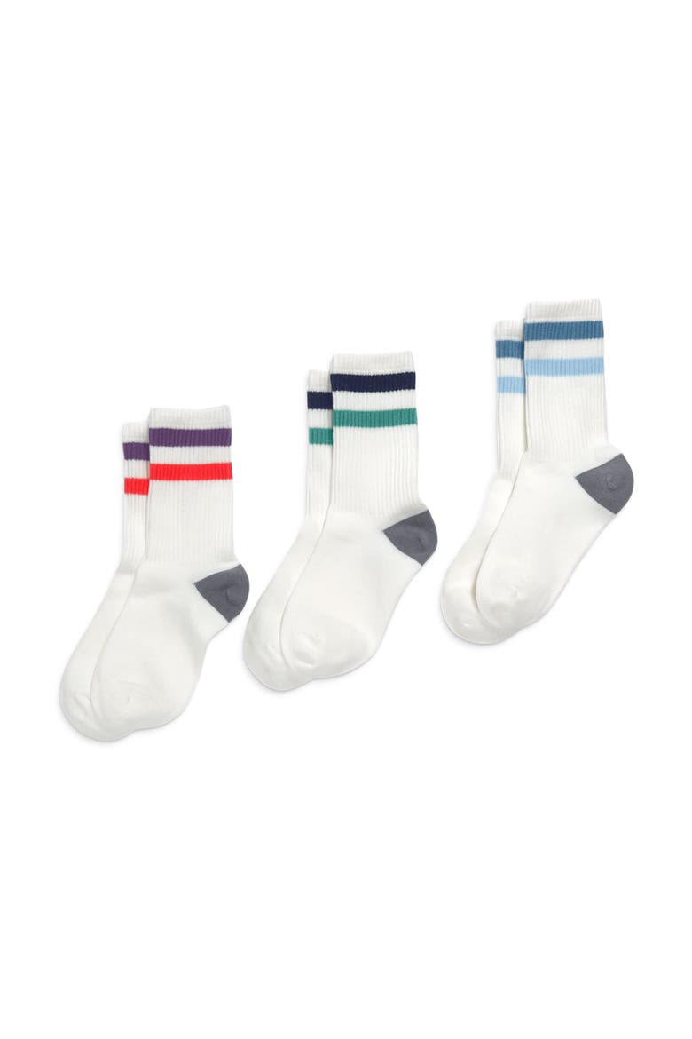 Athletic Sock 3-Pack, Alternate, color, Stripe Mix