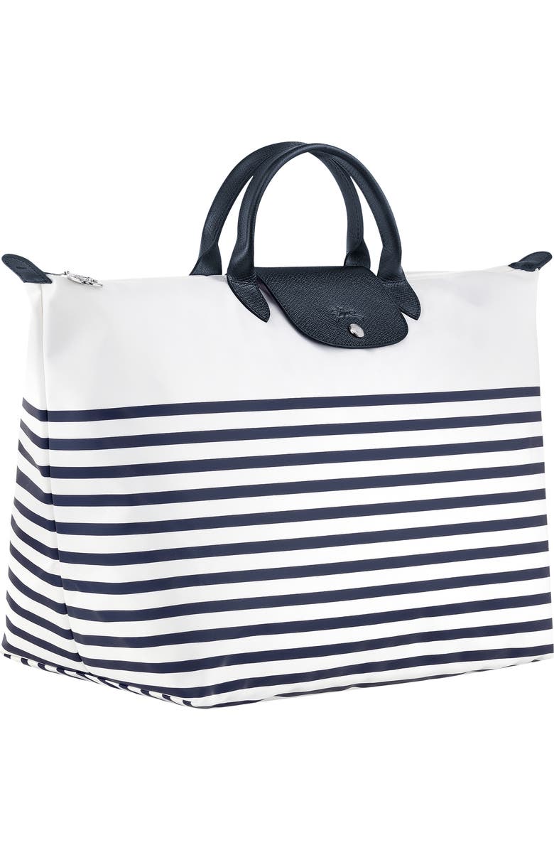 Longchamp Le Pliage Marinière Recycled Nylon Canvas Travel Bag, Alternate, color,