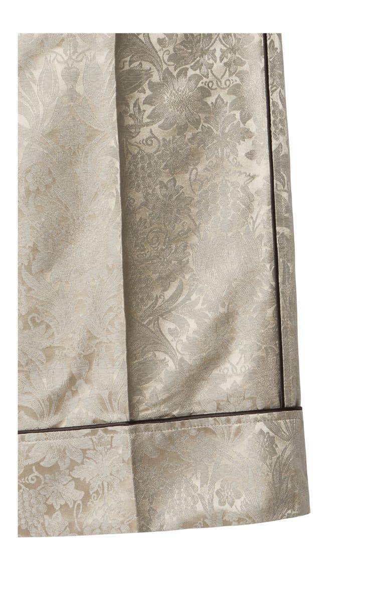 Burberry Sunflower Silk Pyjama Trousers, Alternate, color, Taupe Beige