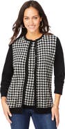 Jessica London Fine Gauge Button-Front Cardigan