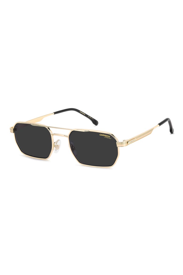 389/S 54mm Gradient Rectangular Sunglasses, Alternate, color, ROSE GOLD/ GREY