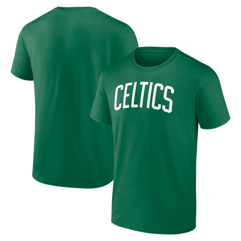 Men's Logo Athletic Kelly Green Boston Celtics Wordmark T-Shirt