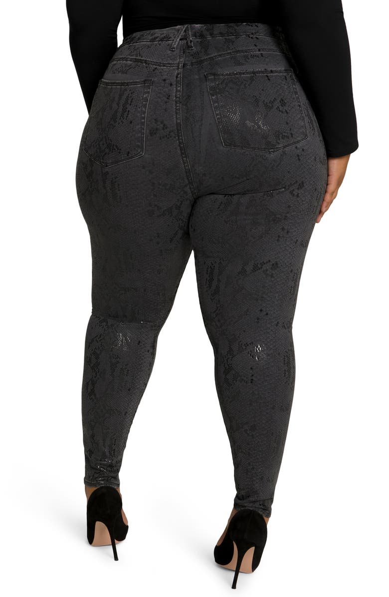 Good American Good Waist High Waist Skinny Jeans, Alternate, color, 