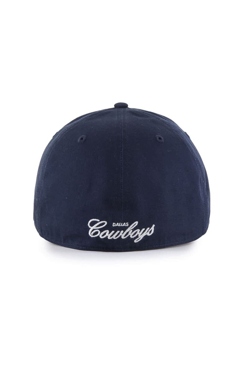 Men's '47  Navy Dallas Cowboys Foundational Franchise Fitted Hat, Alternate, color, Navy
