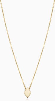 Oradina 14K Yellow Gold Sweet Diamond Pendant Necklace