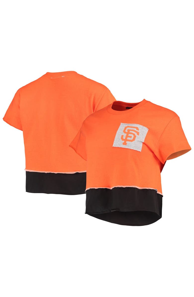 REFRIED APPAREL Women's Refried Apparel Orange San Francisco Giants Cropped T-Shirt, Main, color, 