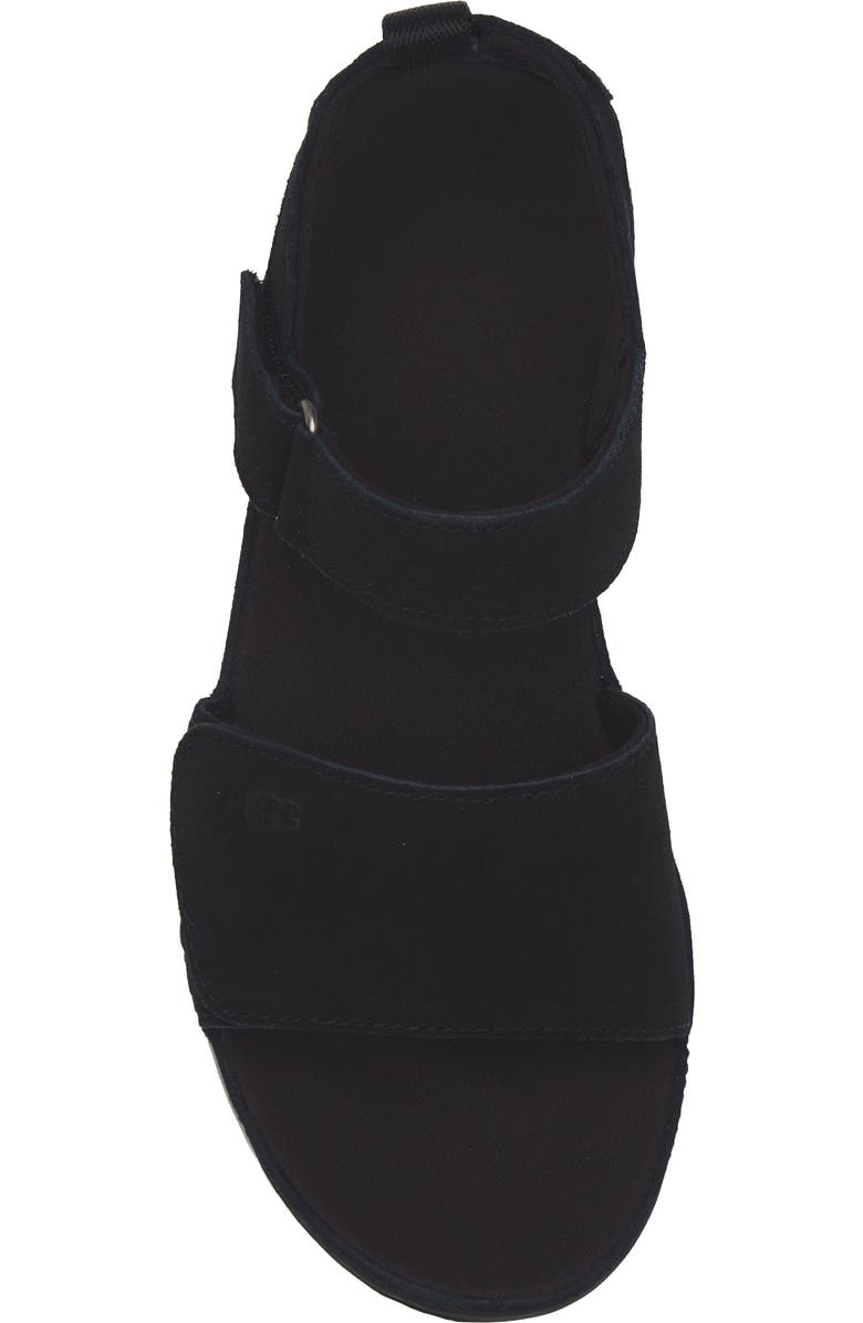 UGG<sup>®</sup> Kids' Goldenstar Platform Sandal, Alternate, color, Black