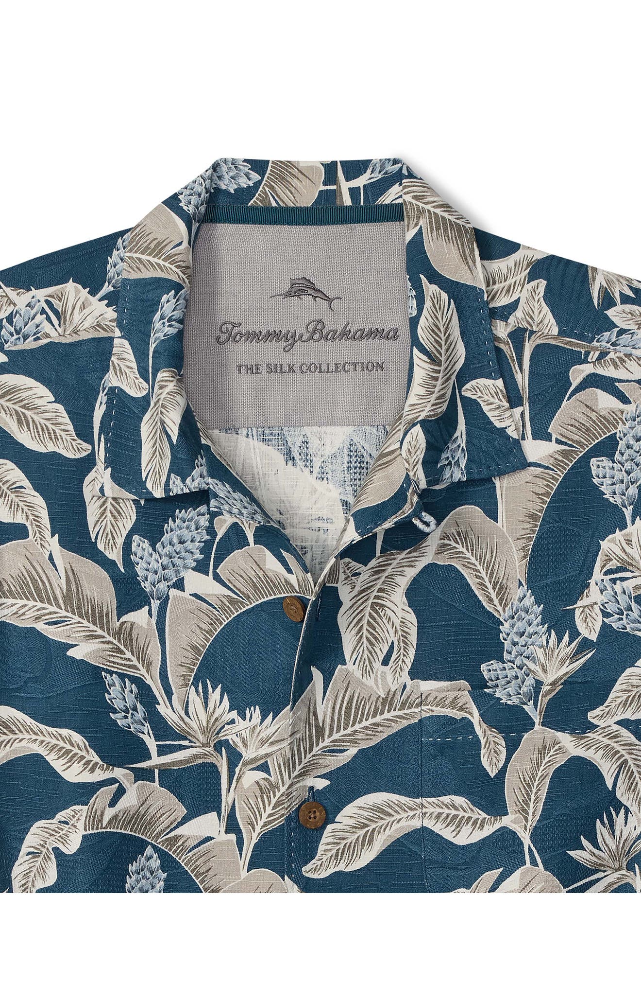 Midnight Palms Floral Silk Camp Shirt - image 2