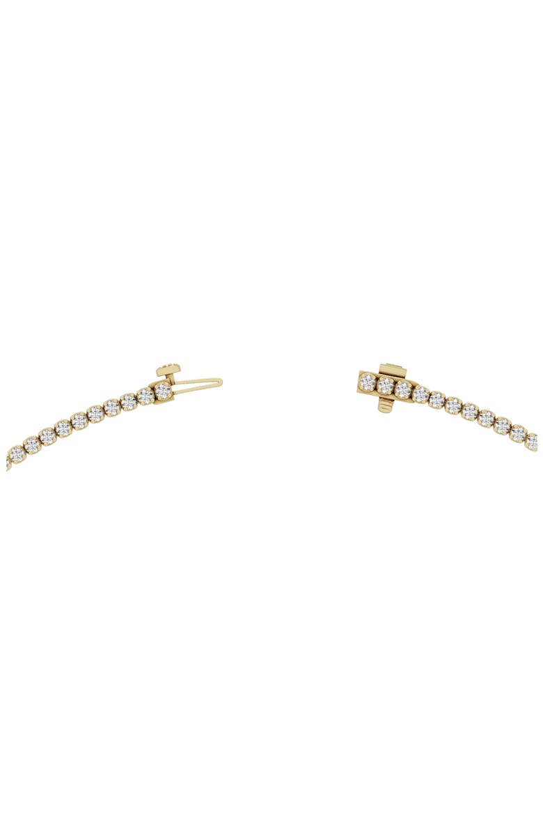 18K Gold Round Cut Lab Created Diamond Tennis Necklace - 4.0 ctw (Nordstrom Exclusive), Alternate, color, 18K YELLOW GOLD