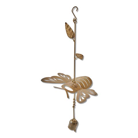 Honey Bee Wind Chime Antique Brass Bells for Indoor Outdoor