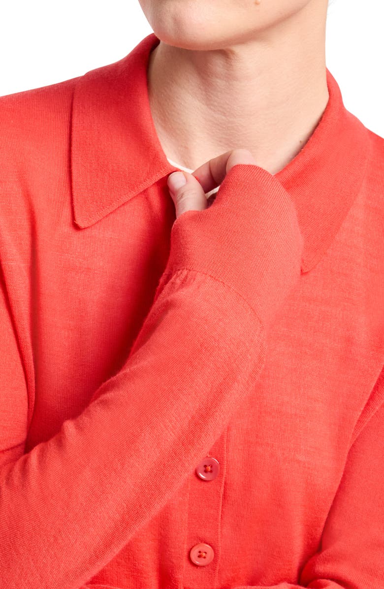 TWP Uma Cashmere Sweater, Alternate, color, Bitter Red