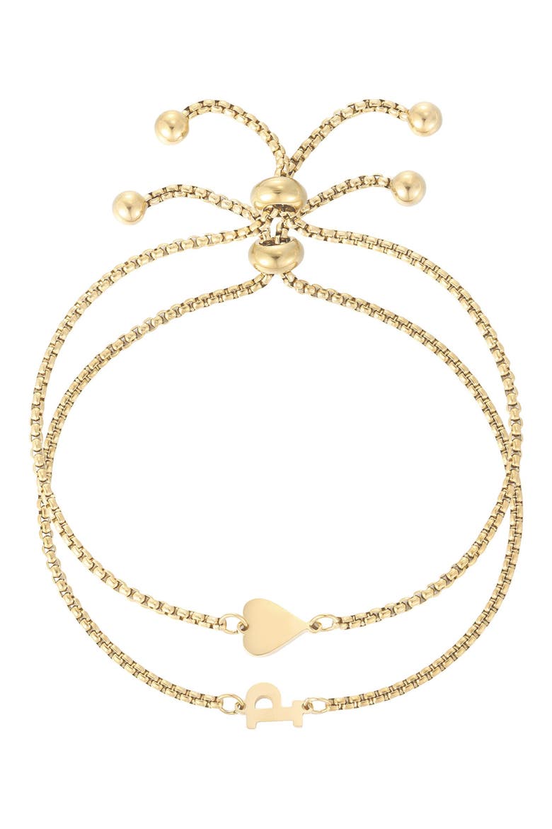 Set of 2 Bracelets, Main, color, GOLD-P