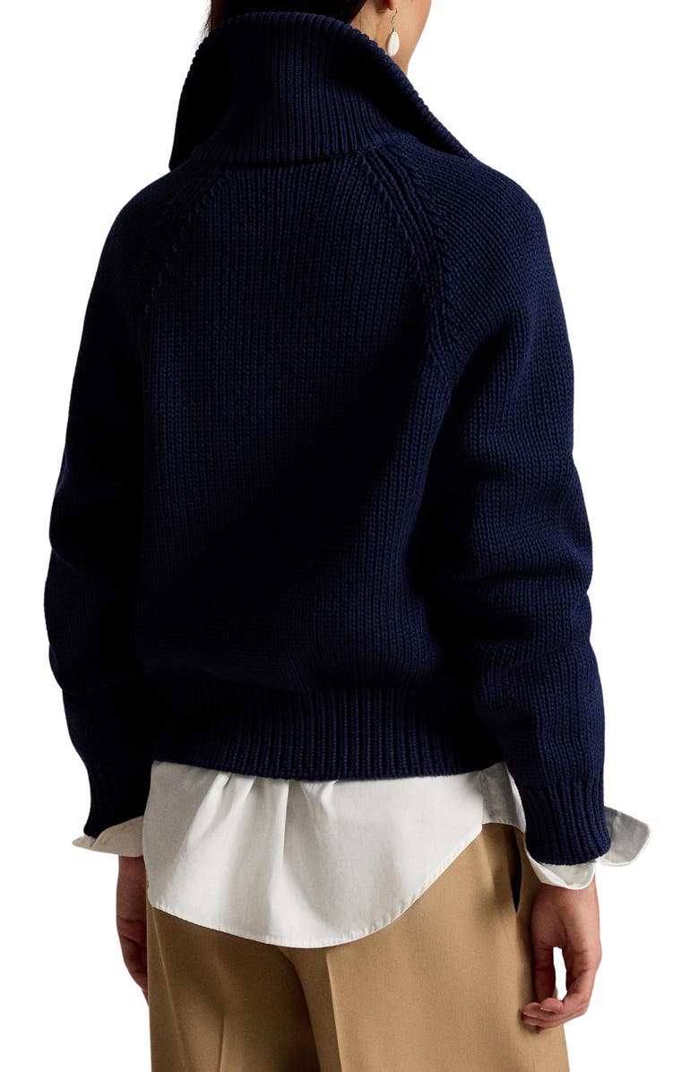 Polo Ralph Lauren Cotton Blend Cardigan, Alternate, color, Cruise Navy