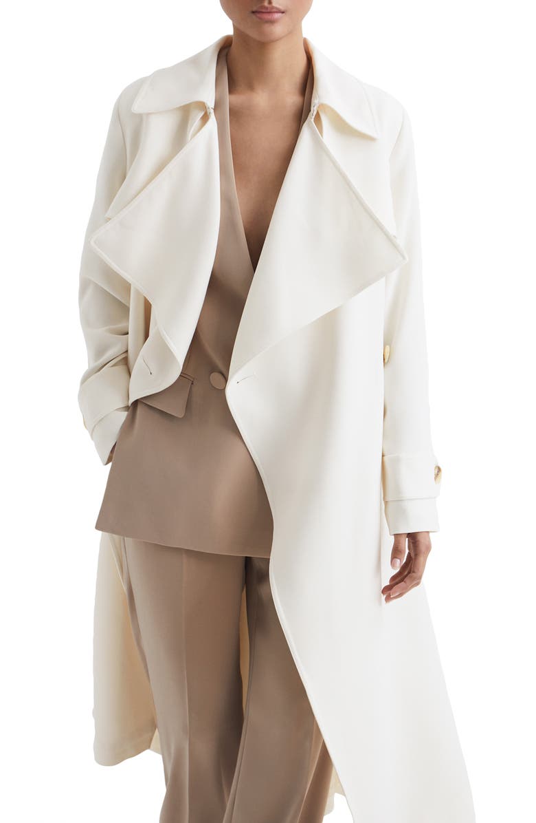 Reiss Eden Oversize Notch Lapel Trench Coat, Alternate, color, 