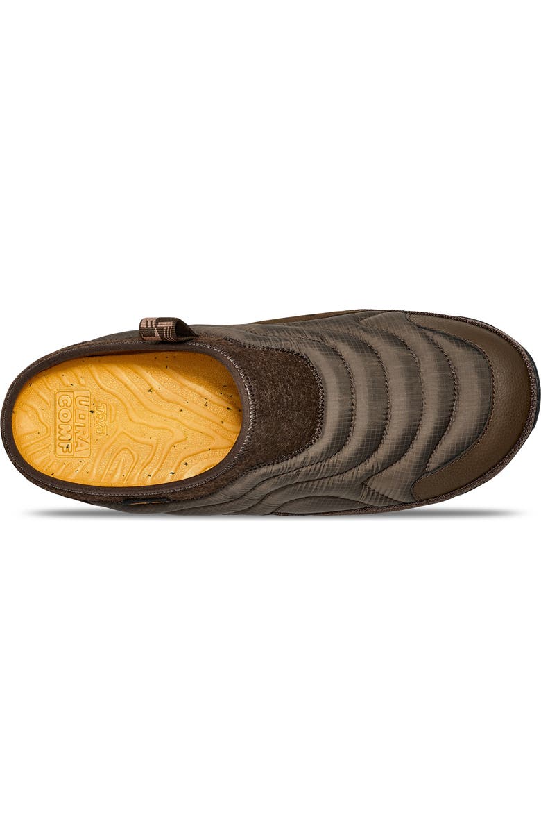 Teva ReEmber Terrain Quilted Mule, Alternate, color, Slate Black/ Chocolate Brown