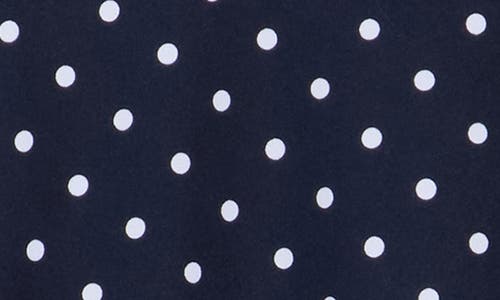 Brooks Brothers Polka Dot Long Sleeve Top In Blue