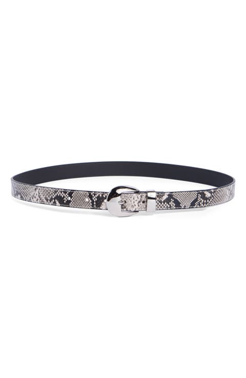 Snakeskin Embossed Belt