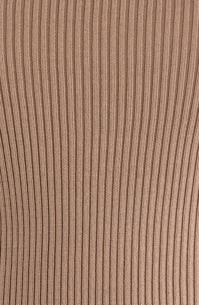 Max Mara Amburgo Cotton Rib Tank, Alternate, color, Beige