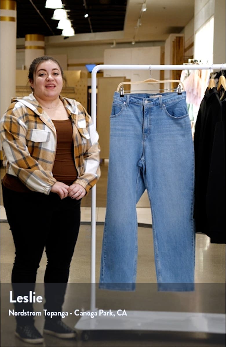 '70s High Waist Straight Leg Jeans, sales video thumbnail