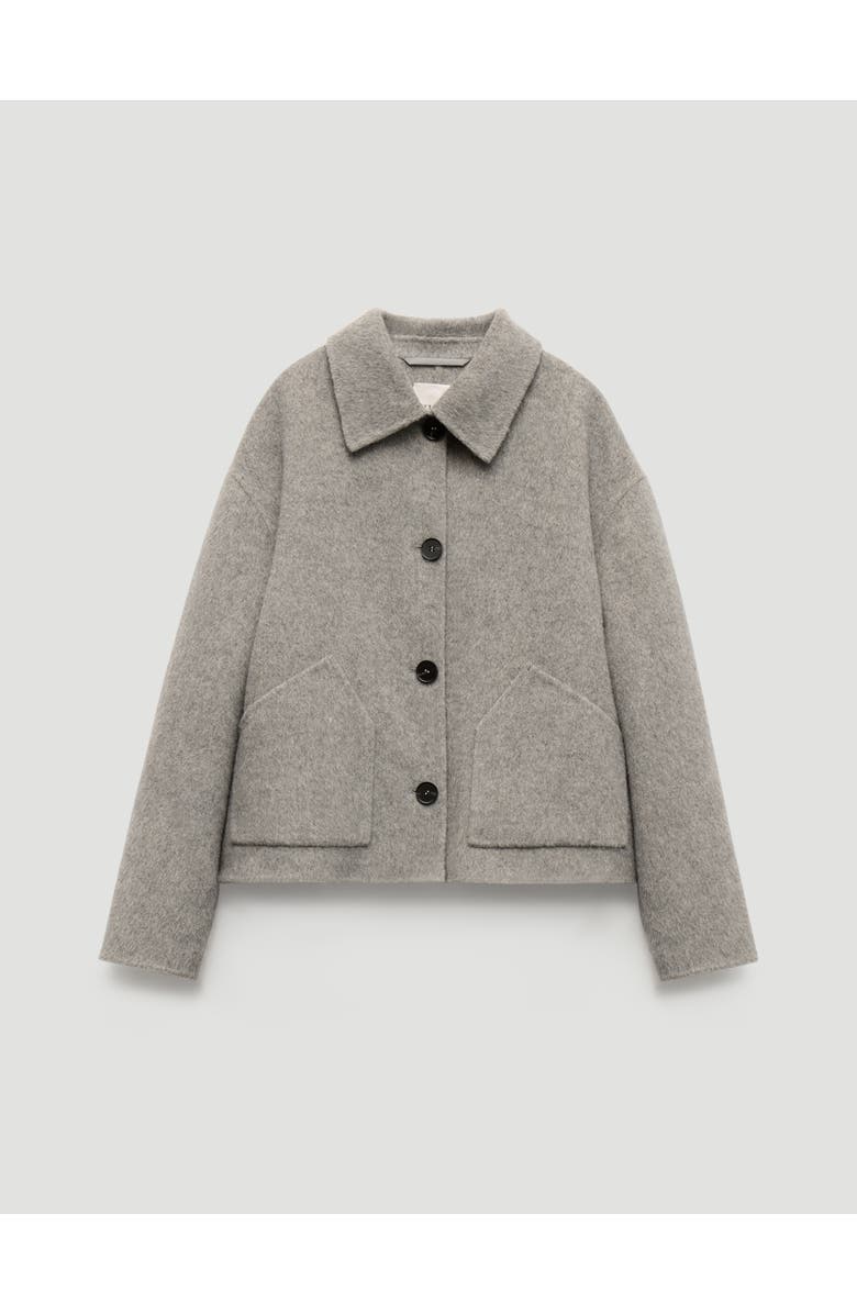 Hush Pure Wool Double Faced Jacket, Alternate, color, Light Grey Marl