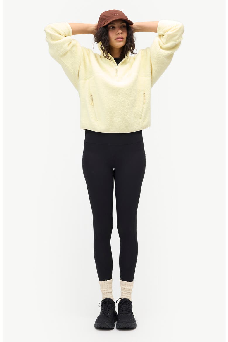 Pieper Water Repellent Recycled Polyester Fleece Quarter Zip Top, Alternate, color, CHARDONNAY