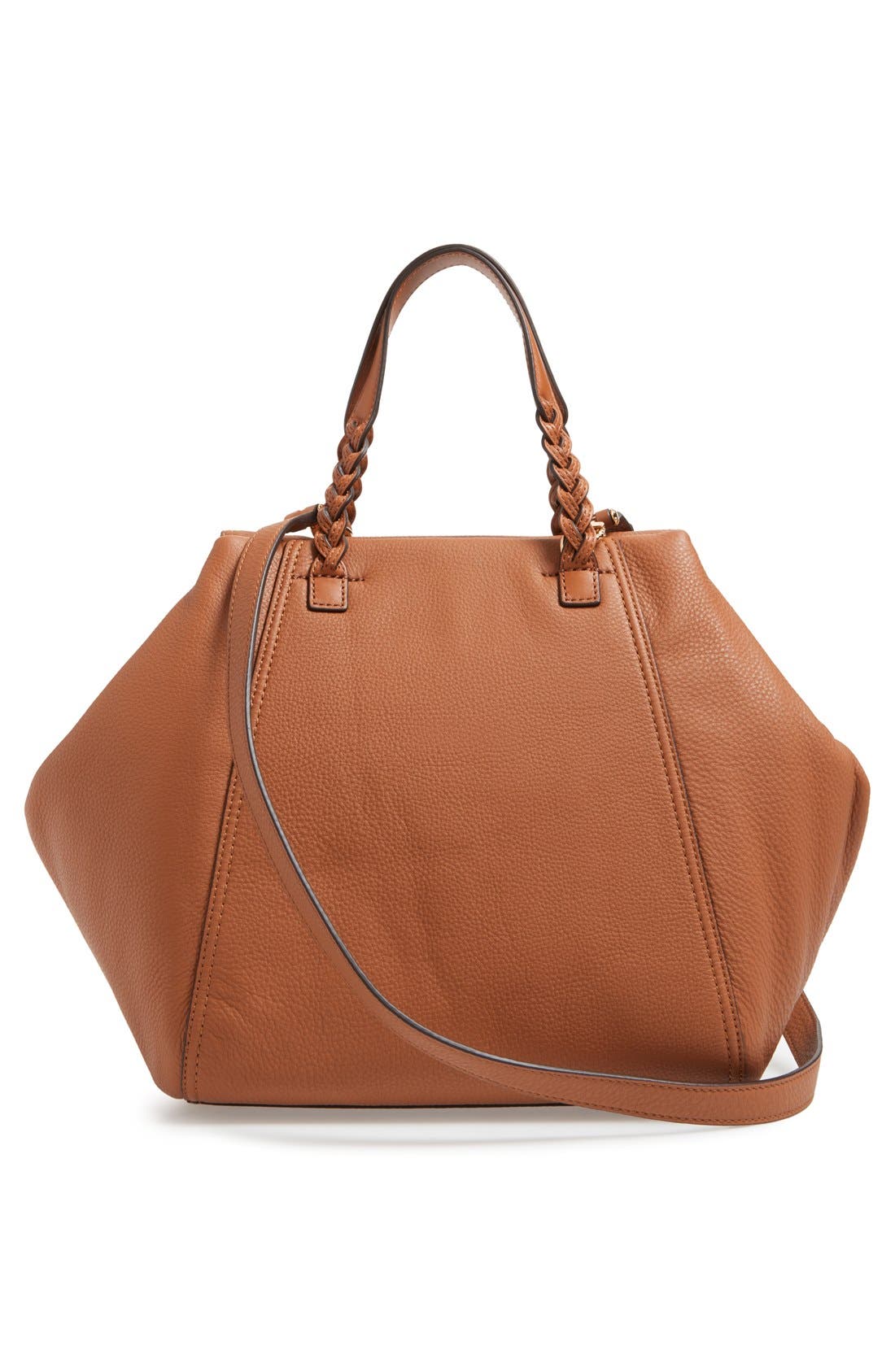 Tory Burch 'Half-Moon' Leather Satchel, Alternate, color, 