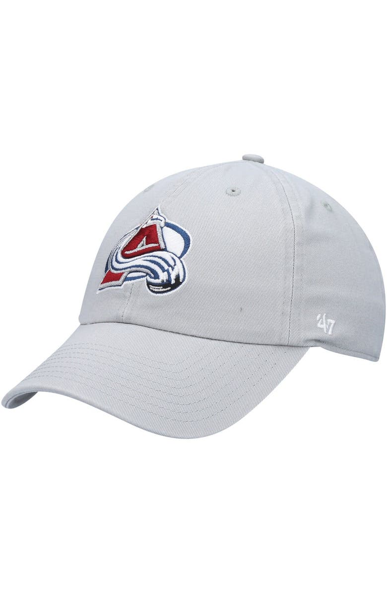 '47 Men's '47 Gray Colorado Avalanche Clean Up Adjustable Hat, Main, color, Gray