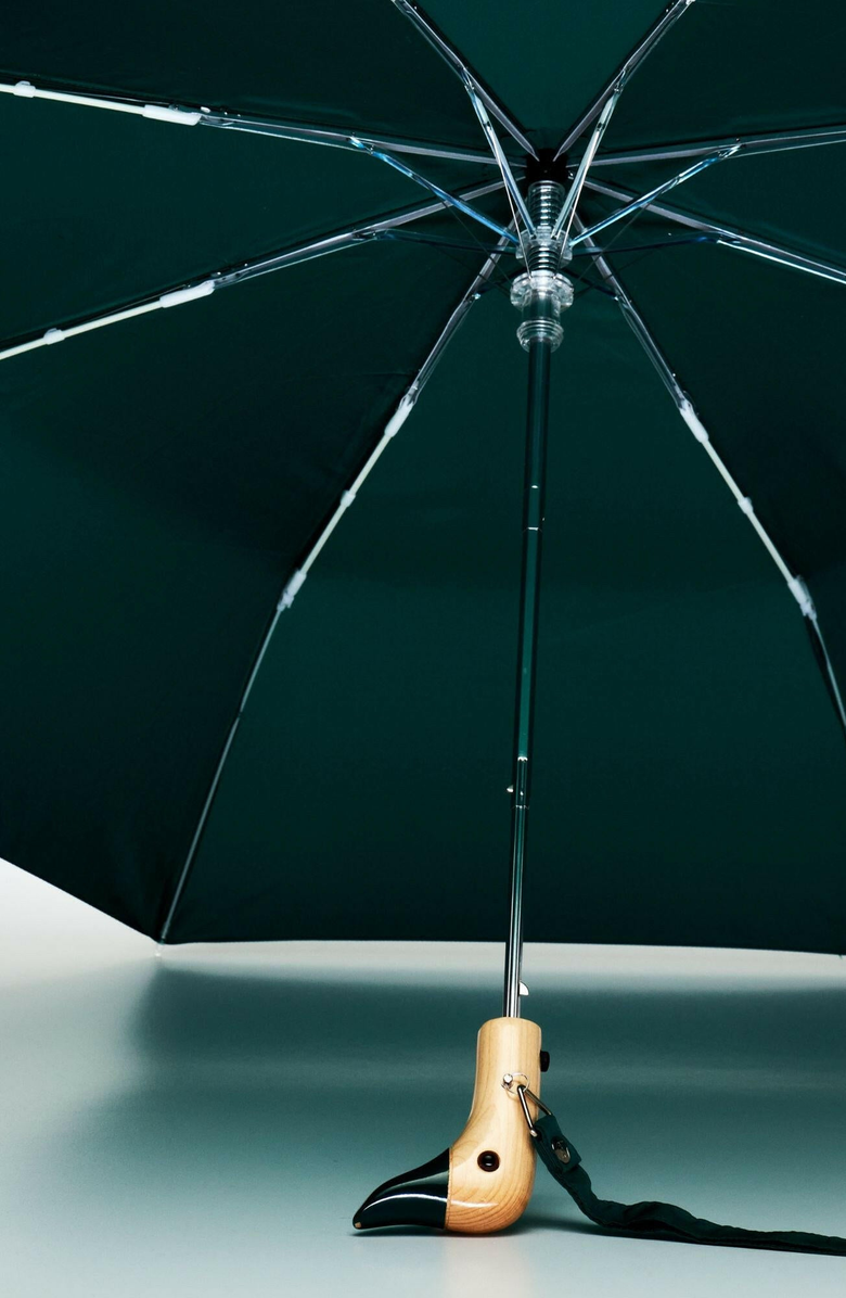 Original Duckhead Eco-Friendly Compact Duck Umbrella, Alternate, color, Forest Green