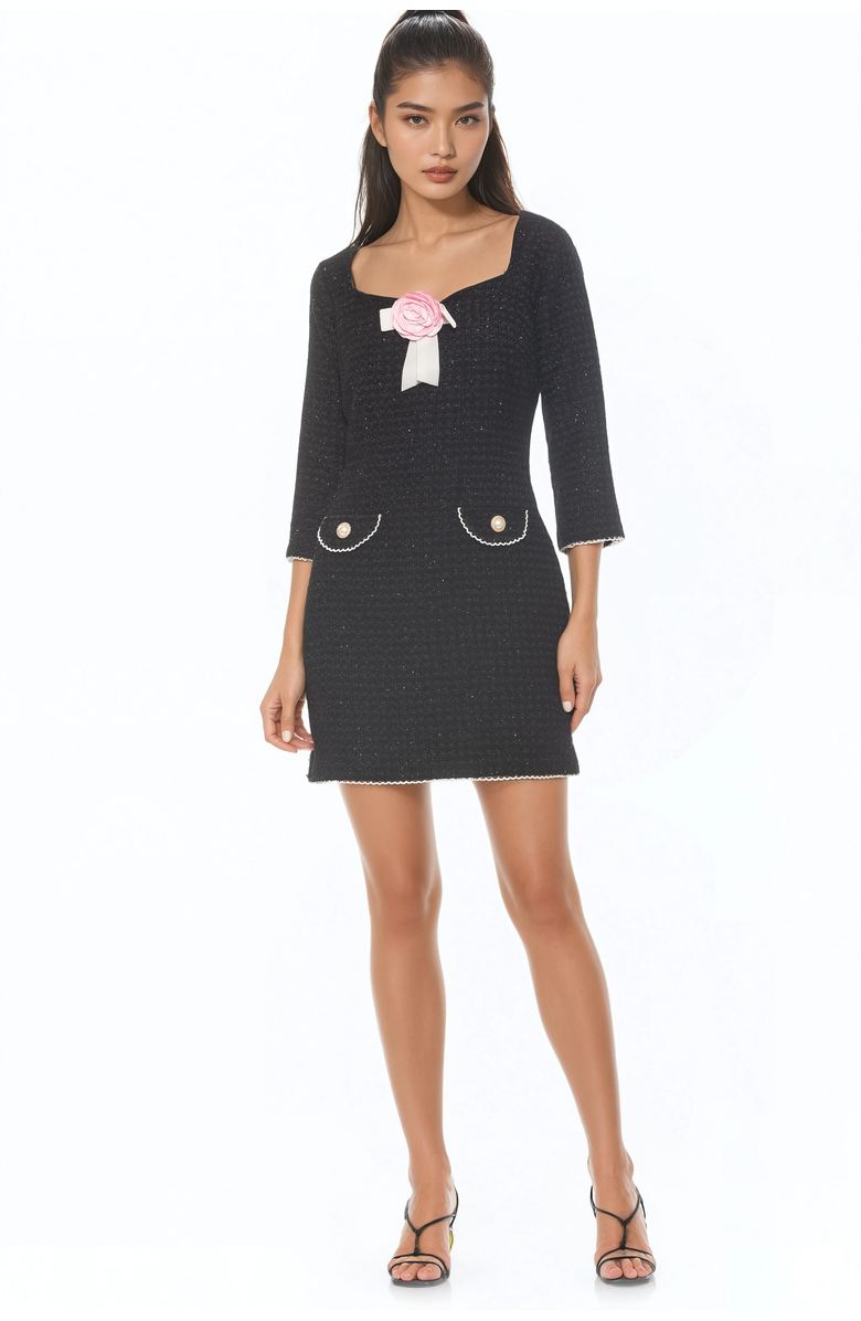 Alexia Admor Dianys Dress, Alternate, color, Black