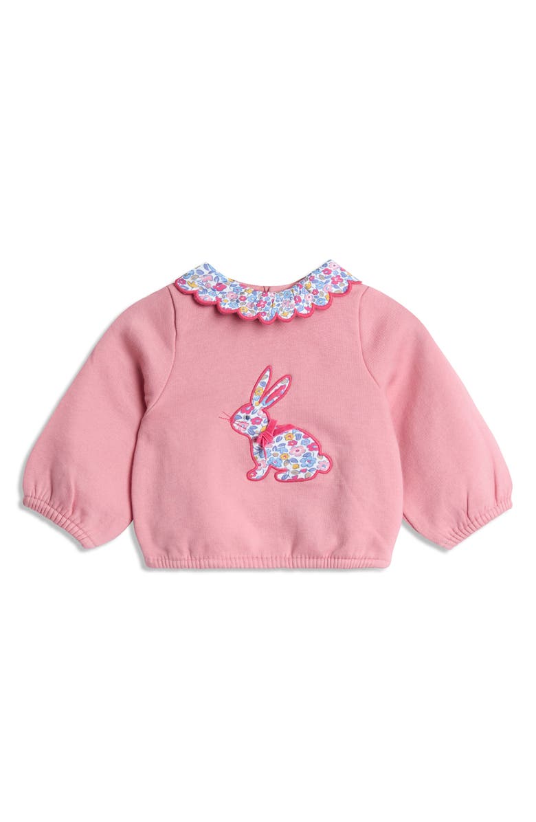 JOJO MAMAN BEBE Bunny Appliqué Sweatshirt & Leggings Set, Alternate, color, Pink