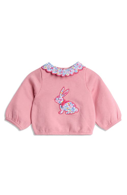 Jojo Maman Bébé Jojo Maman Bebe Bunny Appliqué Sweatshirt & Leggings Set In Pink