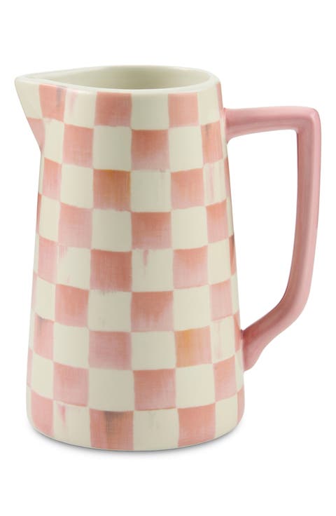 Rosy Check Farmhouse Pitcher