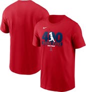 Nike Men's Nike Mike Trout Red Los Angeles Angels 400 Career Home Runs T-Shirt