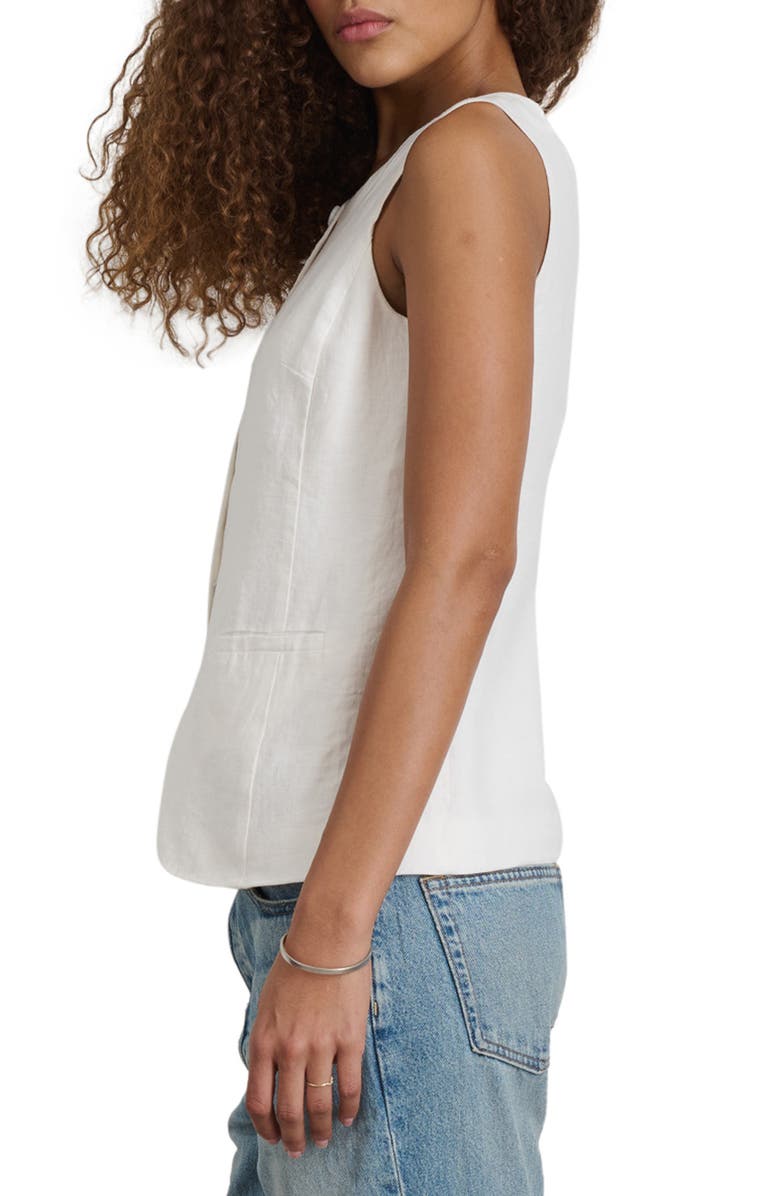 Alex Mill Liv Linen Vest, Alternate, color, Off White