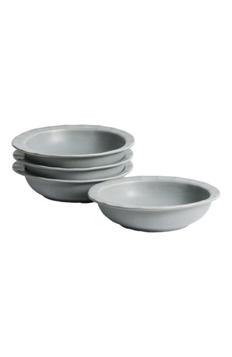 Oasis Stoneware 4-Piece Pasta Bowl Set