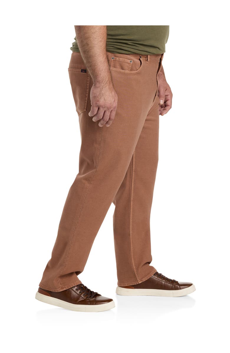Faherty Big & Tall Stretch Terry 5-Pocket Pants, Alternate, color, Russet