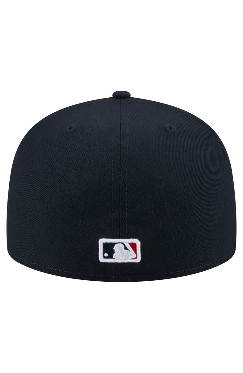 New Era Men's New Era Navy Boston Red Sox Yarn Stitch 59FIFTY Fitted Hat, Alternate, color, 
