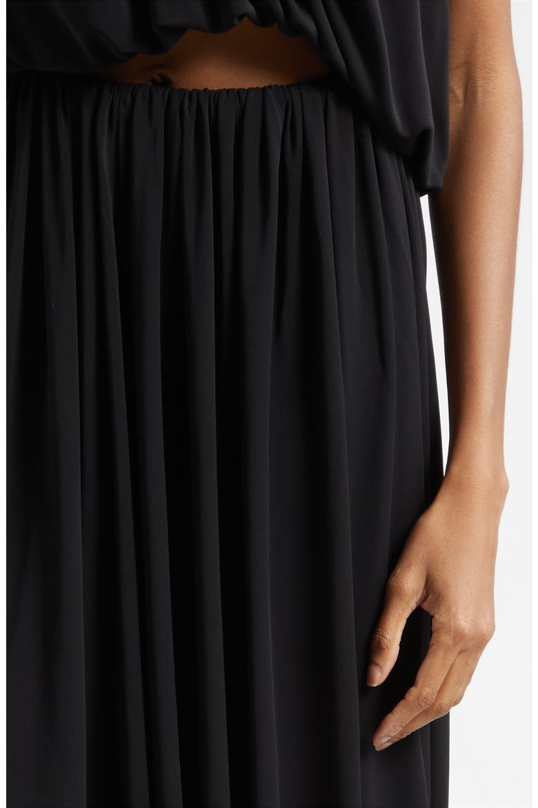 Calden Bubble Hem Skirt, Alternate, color, BLACK