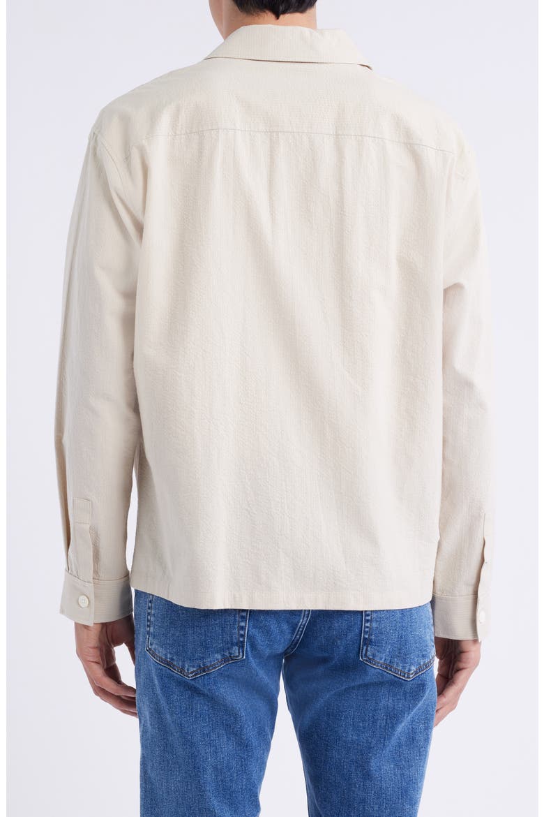 Cotton Seersucker Shirt Jacket, Alternate, color, NATURAL