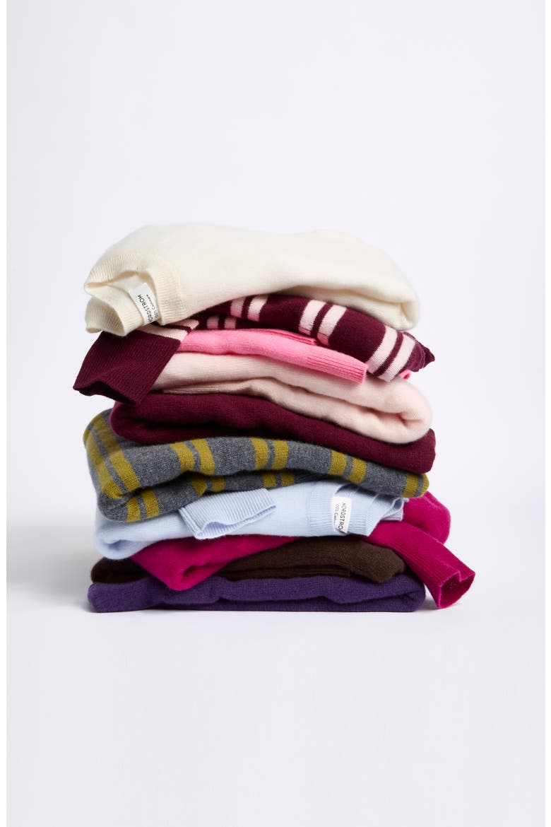 Cashmere Crewneck Sweater, Alternate, color, BROWN COFFEE